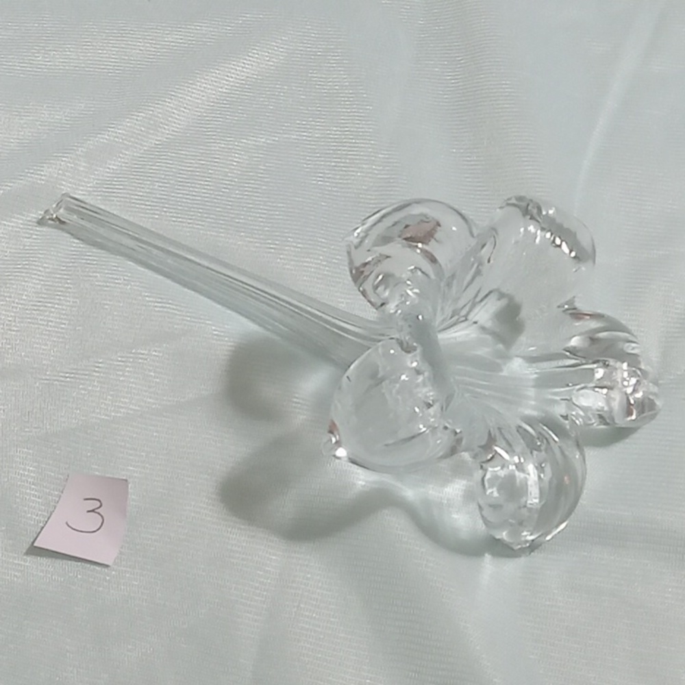 Blown Glass Art Flower Lily bud vase pk#3 - Picture 5 of 7